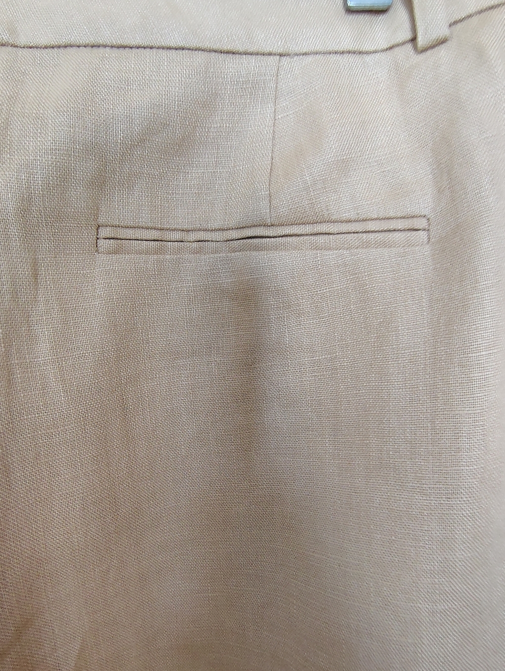 Lauren Ralph Lauren Tan Linen Blend Dress Pants Size 12 - Picture 3 of 13